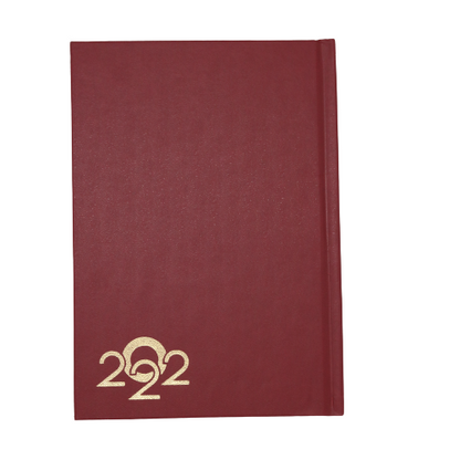 مفكرة تقويم كلاسيكية فاخرة من الجلد الطبيعي، ورق أبيض، 2022 - مقاس B5 