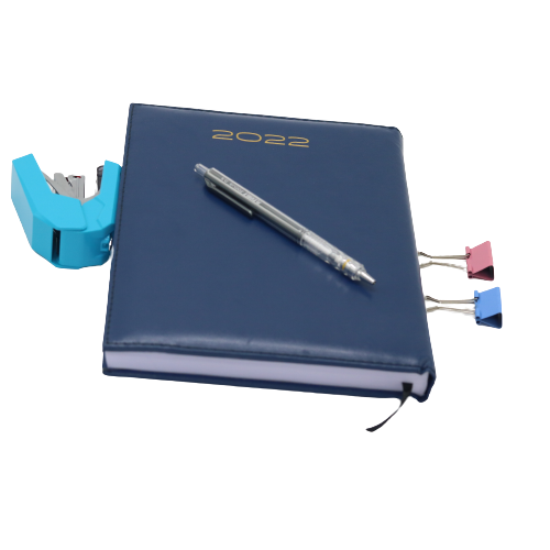 Classic Premium Leather Diary Calendar White paper 2022 - B5