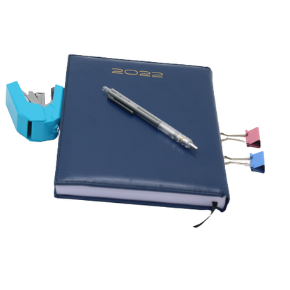 Classic Premium Leather Diary Calendar White paper 2022 - B5