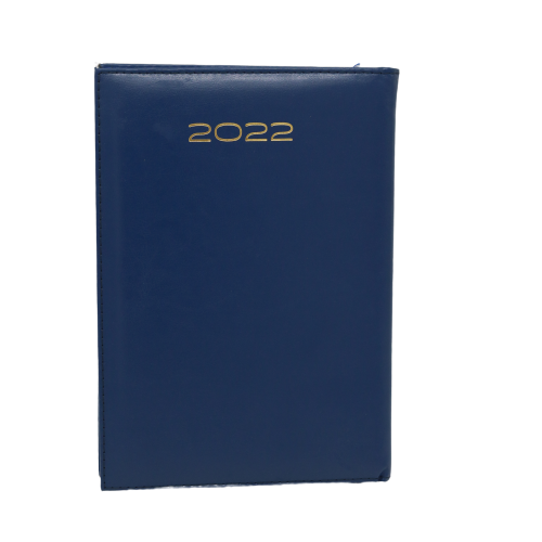 Classic Premium Leather Diary Calendar White paper 2022 - B5