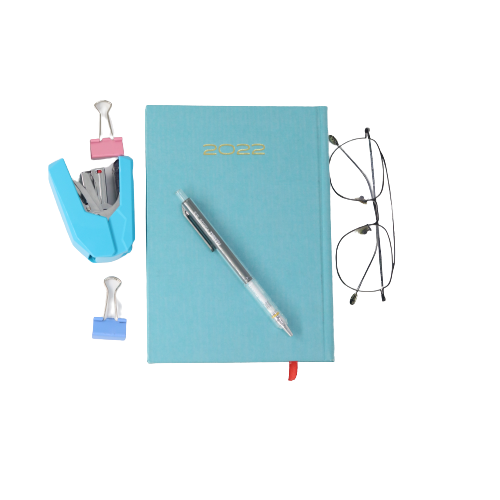 Classic Premium Leather Diary Calendar White paper 2022 - 20x13.5 cm