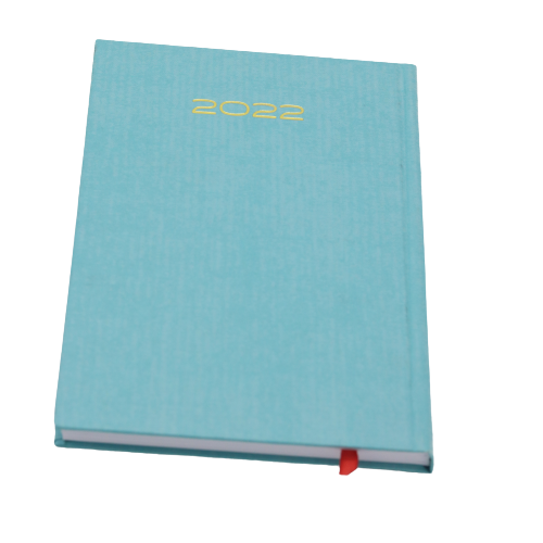 مفكرة تقويم كلاسيكية فاخرة من الجلد الطبيعي، ورق أبيض، لعام ٢٠٢٢ - ٢٠×١٣.٥ سم 