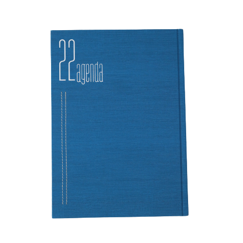 مفكرة تقويم كلاسيكية فاخرة من الجلد الطبيعي، ورق أبيض، 2022 - مقاس B5 