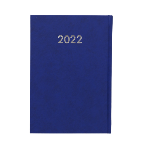 مفكرة تقويم كلاسيكية فاخرة من الجلد الطبيعي، ورق أبيض، لعام ٢٠٢٢ - ٢٠×١٣.٥ سم