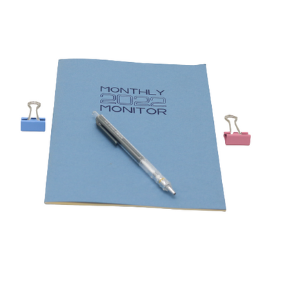 تقويم شهري كلاسيكي من الورق الكريمي لعام 2022 - مقاس B5 