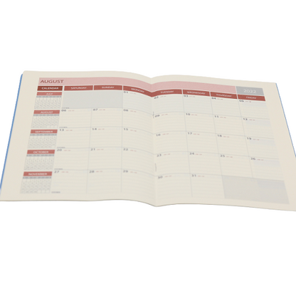 تقويم شهري كلاسيكي من الورق الكريمي لعام 2022 - مقاس B5 