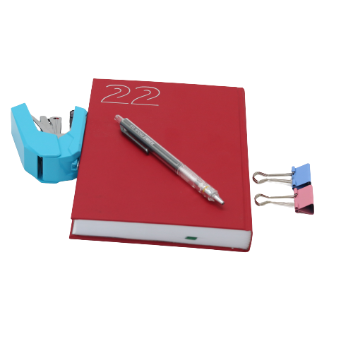 مفكرة تقويم كلاسيكية فاخرة من الجلد الطبيعي، ورق أبيض، لعام ٢٠٢٢ - ٢٠×١٣.٥ سم 