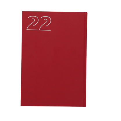 مفكرة تقويم كلاسيكية فاخرة من الجلد الطبيعي، ورق أبيض، لعام ٢٠٢٢ - ٢٠×١٣.٥ سم 