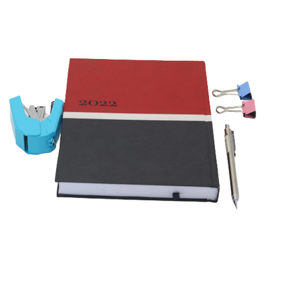 Classic Premium Leather Diary Calendar White paper 2022 - B5