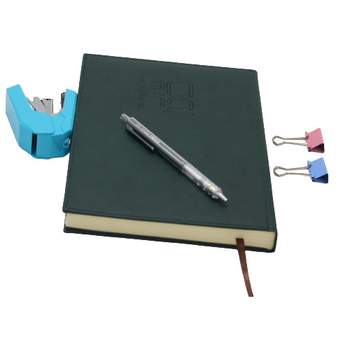 مفكرة تقويم كلاسيكية فاخرة من الجلد، ورق كريمي، 2022 - B5 