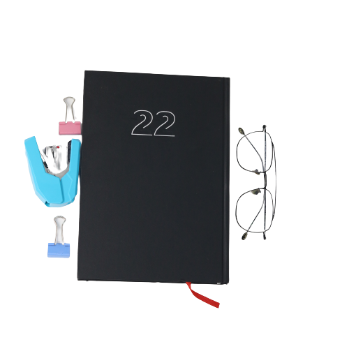 Classic Premium Leather Diary Calendar White paper 2022 - B5