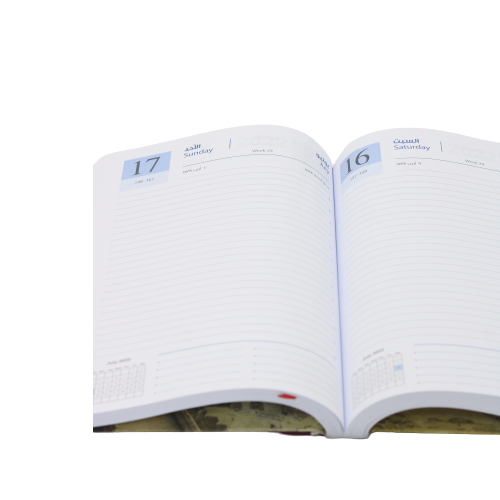 Classic Premium Leather Diary Calendar White paper 2022 - B5