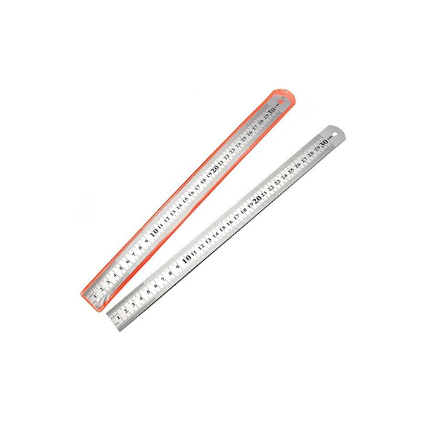 30 cm light metal ruler