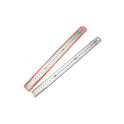 30 cm light metal ruler