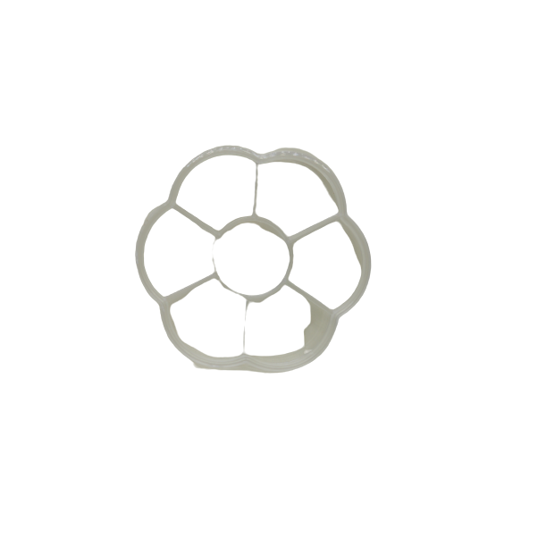 علبة ظلال عيون شفافة على شكل زهرة مع 7 عيون