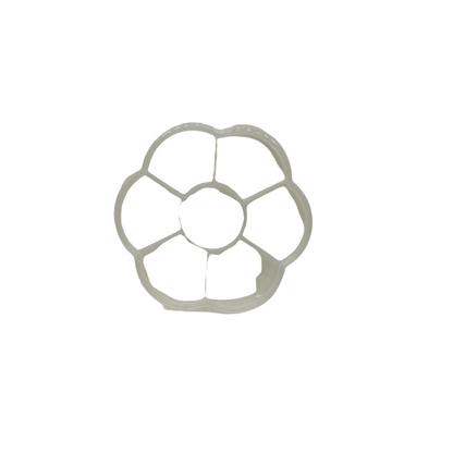 علبة ظلال عيون شفافة على شكل زهرة مع 7 عيون