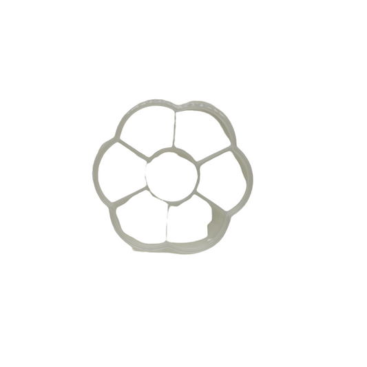 علبة ظلال عيون شفافة على شكل زهرة مع 7 عيون