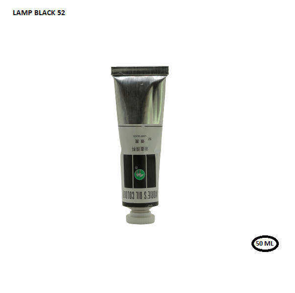 مصباح أنبوبي ملون بالزيت من موري، أسود، 50 مل، رقم 52