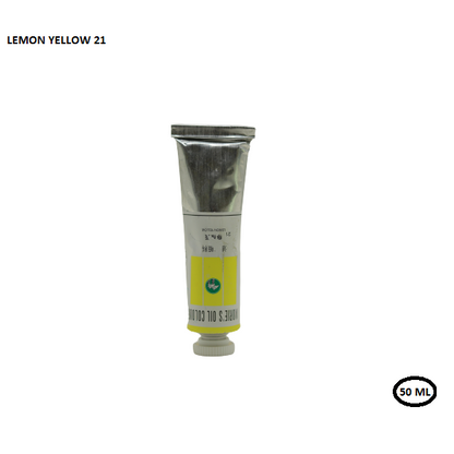 أنبوب صبغة زيتية من موري، لون أصفر ليموني، 50 مل، رقم 21