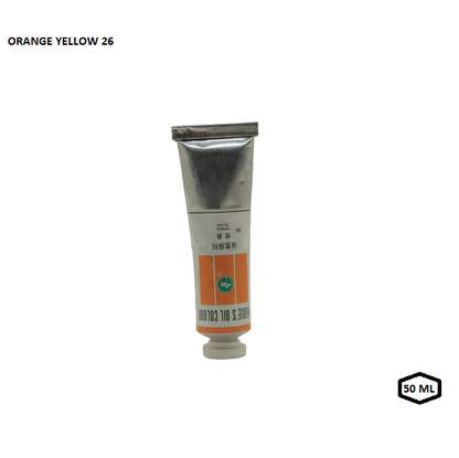 Morie's Oil Color Tube Orange Yellow 50 ml No.26