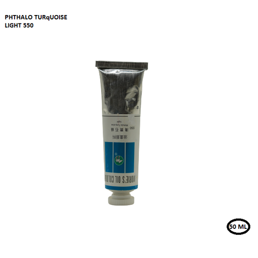 أنبوب صبغة زيتية من موري، لون فيروزي فاتح فثالوسيانين، 50 مل، رقم 550