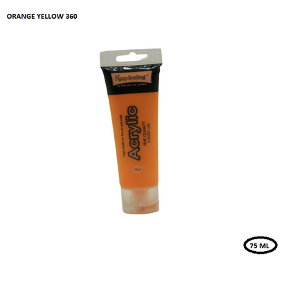 أنبوب طلاء أكريليك "حافظ على ابتسامتك" 75 مل - برتقالي أصفر - رقم: 360
