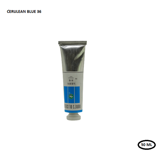 أنبوب ألوان زيتية من موري، أزرق سماوي، 50 مل، رقم 36