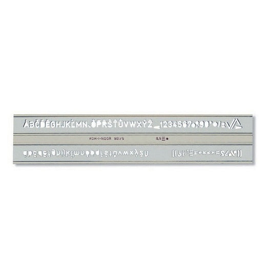 Koh-I-Noor Letter Template 0.5 mm No.748006