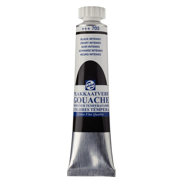 Royal Talens Gouache Tube 20ml Black Intenso