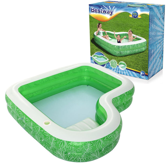 Bestway Family Pool, Tropical Paradise Colour 229 x 152 x 56 cm - No: 54336