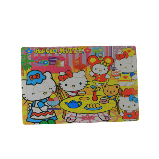 أحجية خشبية صغيرة على شكل قطة - 20 × 12.5 سم 