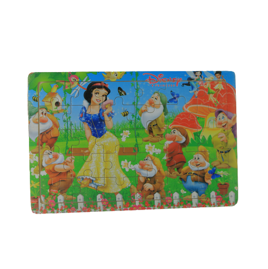 أحجية خشبية صغيرة على شكل أميرة - 20 × 12.5 سم 