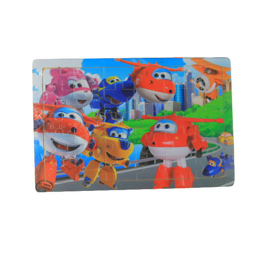 أحجية خشبية لمحاكاة الطائرات الصغيرة - 20 × 12.5 سم 