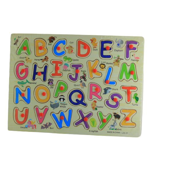 Wooden Letters Puzzle - 26 Numbers - A:Z - No:L22-31