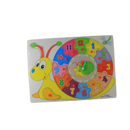 Wooden Watch Puzzle - 12 Number - No:DX595