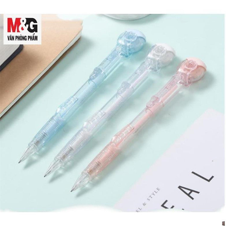 M&G Chenguang Mechanical Pencil, Precise Writing, 0.7mm with Wheeling Eraser - 1pcs- No:AMPV9402
