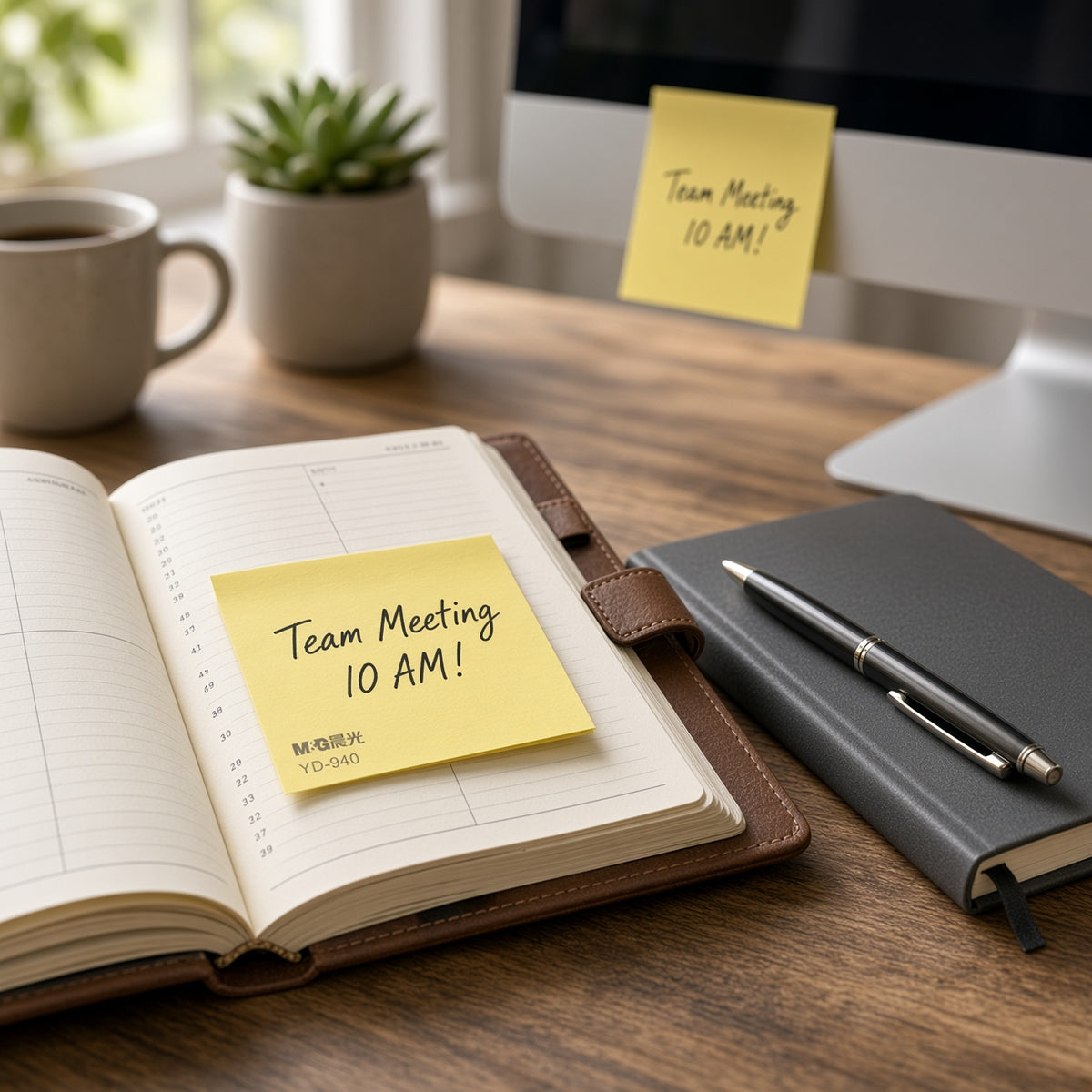 M&G Chenguang Sticky Notes  – 3×3 Inch, Yellow, 100 Sheets – Repositionable Self-Adhesive Memo Notes - 1pcs - No: YD-940