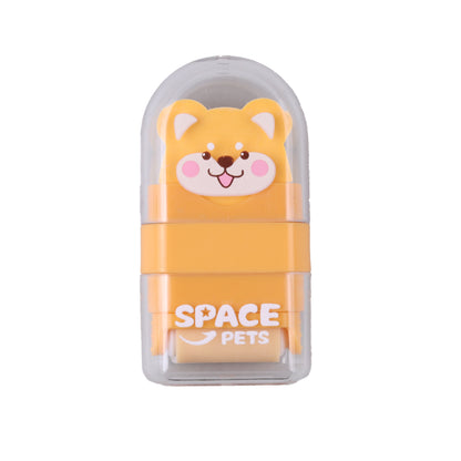 ممحاة M&amp;G Space Pets مع بكرة تجميع الفضلات رقم: AXPQ5501 (ألوان متنوعة) - قطعة واحدة