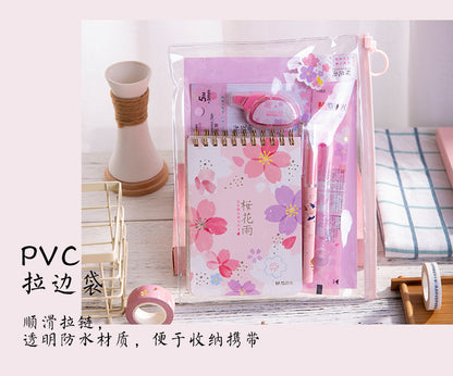 مجموعة M&amp;G Chenguang مجموعة Sakura Rain Series حقيبة سحب جانبية هدية 6 قطع - رقم: HAGP1522