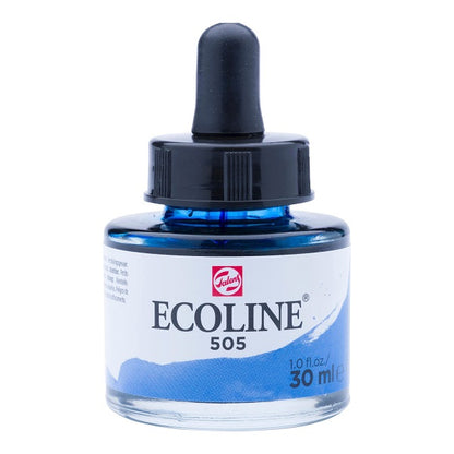 Royal Talens Ecoline Liquid Watercolour Bottle 30 ml Ultramarine Light 505