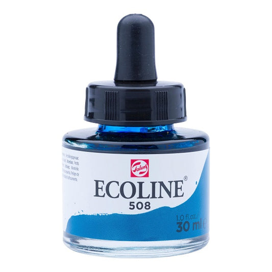 Royal Talens Ecoline Ink with dropper 30ml Prussian Blue
