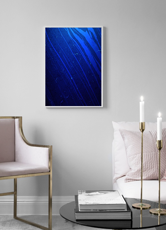 Blue iPhoneX Wallpaper Frame