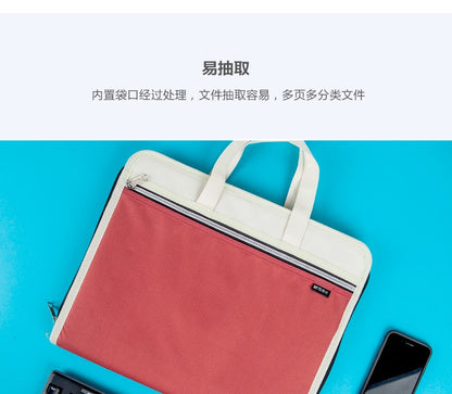 M&G Portable Canvas Organizer Bag A4 Multi-layer File-No:1710