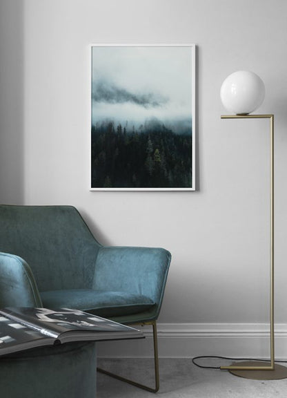 إطار ضباب في الغابة 