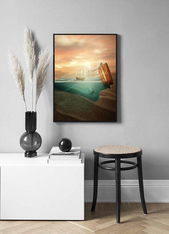 Ship in Bottle Frame