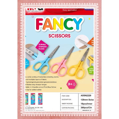 M&G Chenguang FANCY SCISSORS WITH ROUND NOSE - 1pcs - 12cm - No:ASSN2229