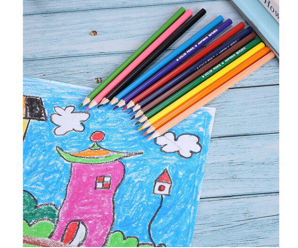 M&G Chenguang wooden color pencil 12pcs with sharpener - No:AWP36845