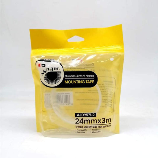 M&G Chenguang Double-sided Nano Mounting transparent Tape - 24mm- No:AJD957U2