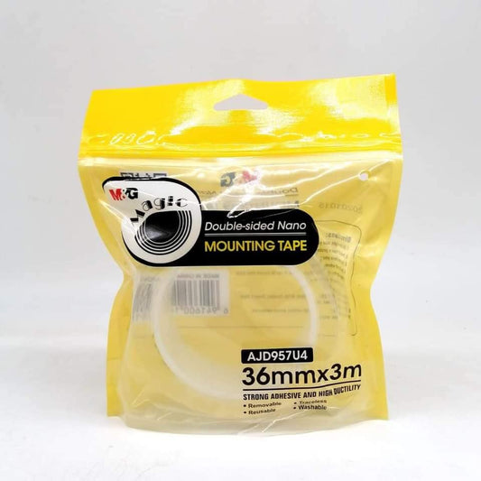 M&G Chenguang Double-sided Nano Mounting transparent Tape - 36mm- No:AJD957U4