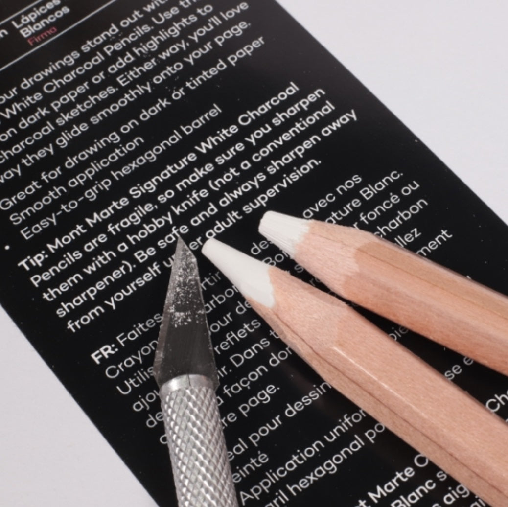 أقلام رصاص فحم بيضاء كبيرة من مونت مارت سيجنتشر - رقم: 81451